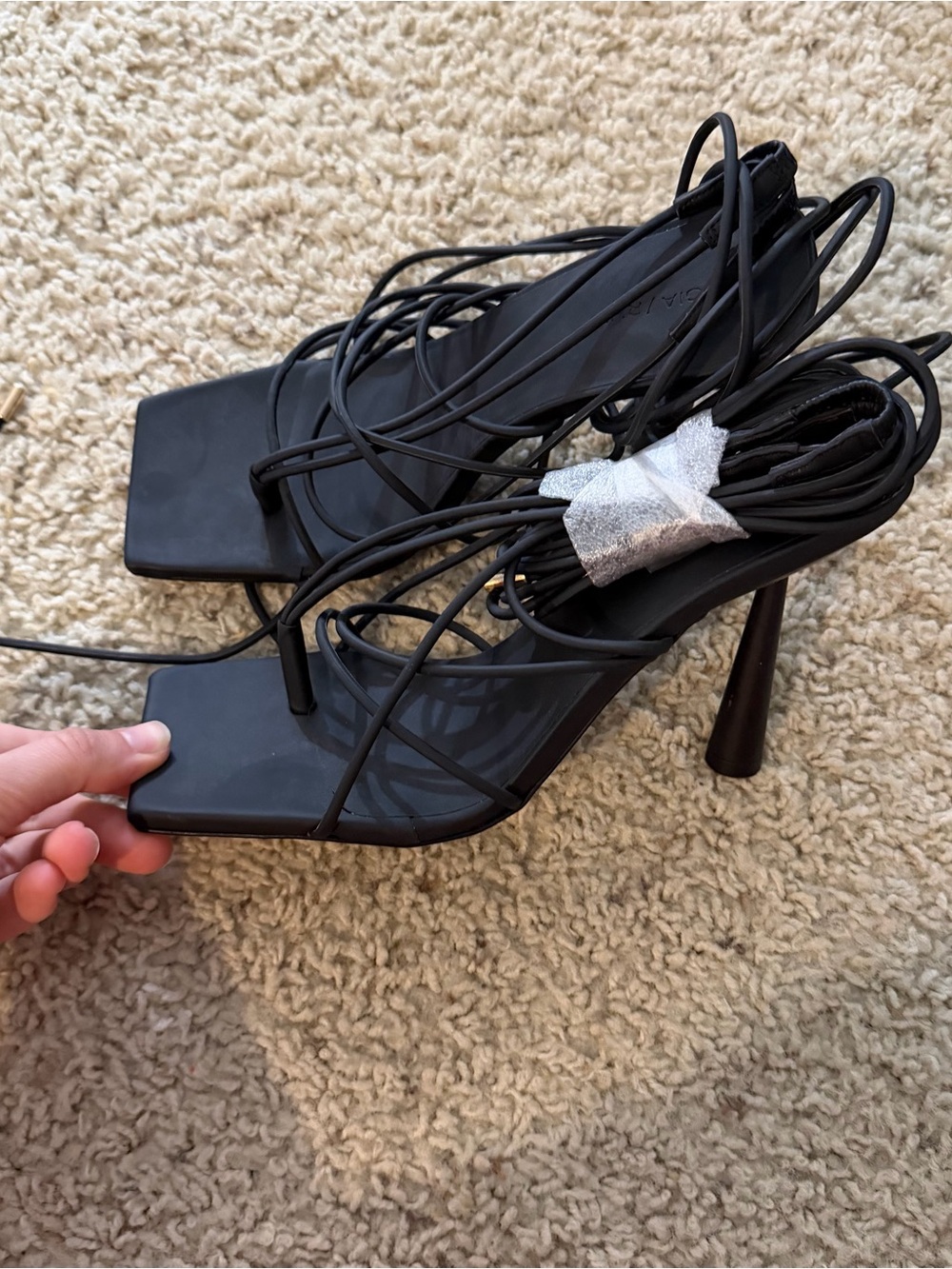 Gia Borghini x RHW Tall Lace Up Sandal NWOT - Picture 5 of 5